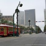 Tranvía pasando por Nueva Orleans